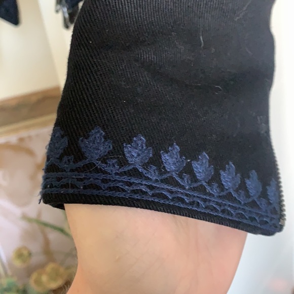 Luxury designer Marchesa Voyager Embroidered Moto - Picture 13 of 15